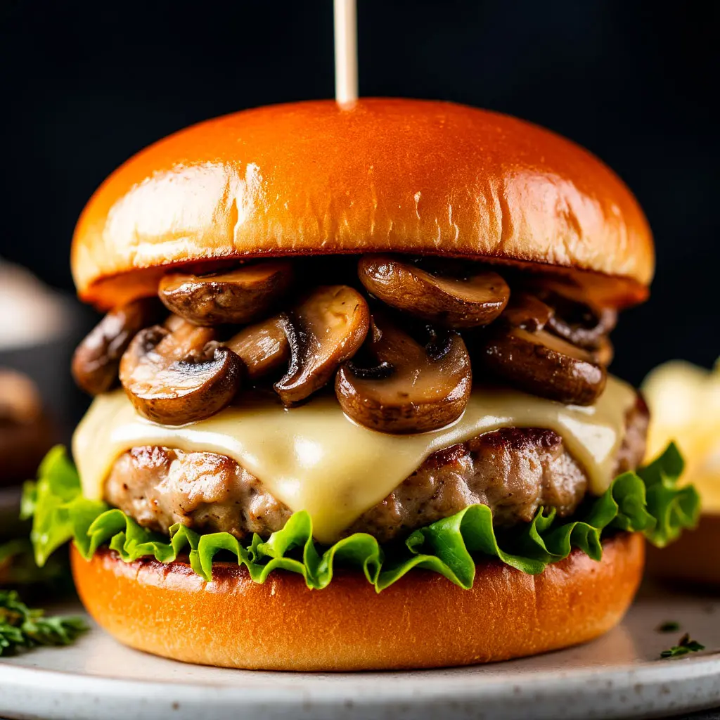 Mushroom Swiss Burger